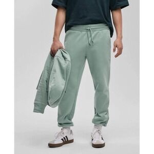 Mode of One Mens Fleece Wall Joggers Blue Fin Sage Green XXL NWT
